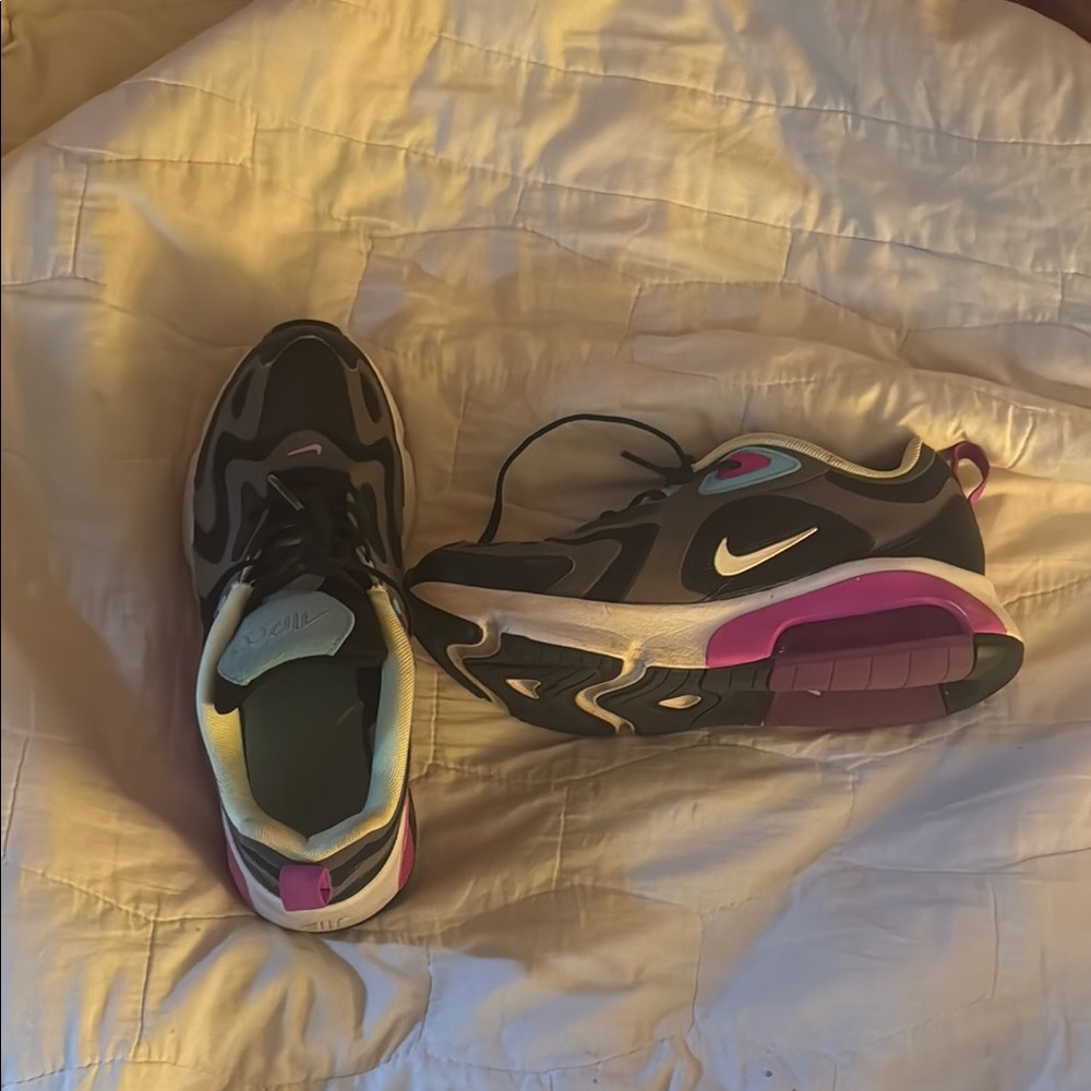 Nike Black and Purple Running Shoes